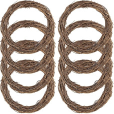 8 vnt. 20 cm natūralaus vynuogių vainiko pagrindo vyno šakų vainikas rotango vainikas retro kalėdinis vainikas rotango vainiko pagrindas atostogų vestuvių kalėdinei puošybai