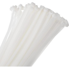 sourcing map 100 x 10mm Self Locking Extra Long Nylon Cable Ties for Cable Management White 500mm