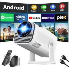 Mini projektorius 4K 1080P Full HD vaizdo įrašo nešiojamasis projektorius su 