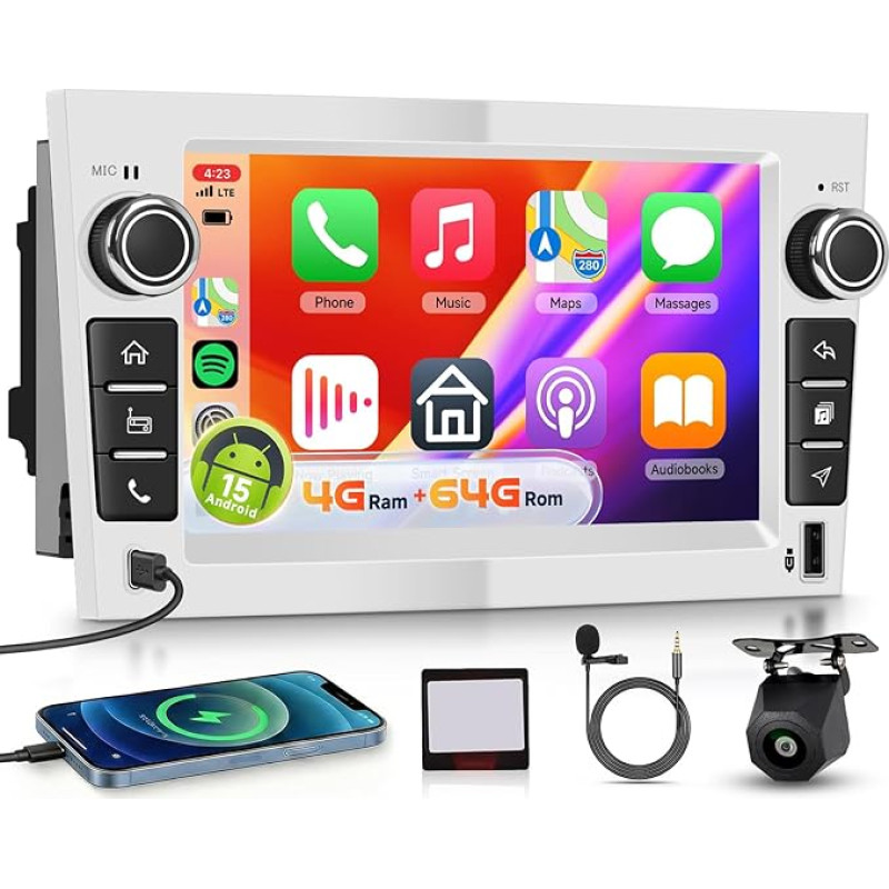 Hodozzy Carplay automobilinis radijas, skirtas 