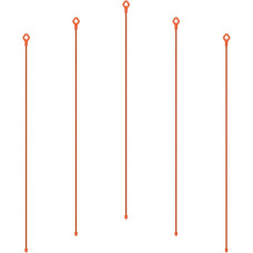 PATIKIL guminės suktuko kilpos, 24 colių ilgio silikoninės daugkartinio naudojimo suktuko kilpos, didelės apkrovos, surišimui ir laikymui, 5 vnt., oranžinės spalvos