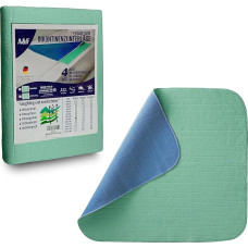 A&F Inkontinencijos kilimėlis 90 x 160 (1 pakuotė) 4 sluoksniai iki 26280 ml/m² sugeriantis kilimėlis plaunamas inkontinencijos kilimėlis plaunamas čiužinio kilimėlis kūdikio lovai ir vaikiškai lovytei