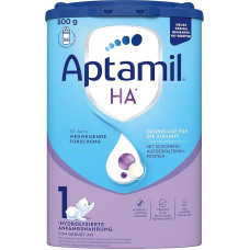 Aptamil HA 1 - pradinis pienas nuo gimimo, su DHA, tik su laktoze, be palmių aliejaus, kūdikių maistas, pieno milteliai, 1 x 800 g