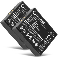 CELLONIC, Battery for Headset Compatible with Eartec Ultralite, HUB, Hub Systems (810 mAh, 3.7 V) 2 x Replacement Battery LX600LI