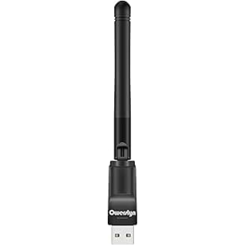 WiFi USB MT7601 für DVB-T2 S2 dekoderis Mediatek belaidis adapteris 2db 150Mbps, Empfänger WiFi Dongle USB 2.0 Adapter für 2.4G Wireless Netzwerkkarte für PC Desktop Laptop