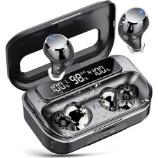 Bluetooth Headphones, 2026 In-Ear Headphones Wireless Bluetooth 5.3 with Noise Cancelling Mic, 128H HiFi Stereo Deep Bass Earphones, IP7 Waterproof Touch Control Wireless Earbuds for iPhone/Android