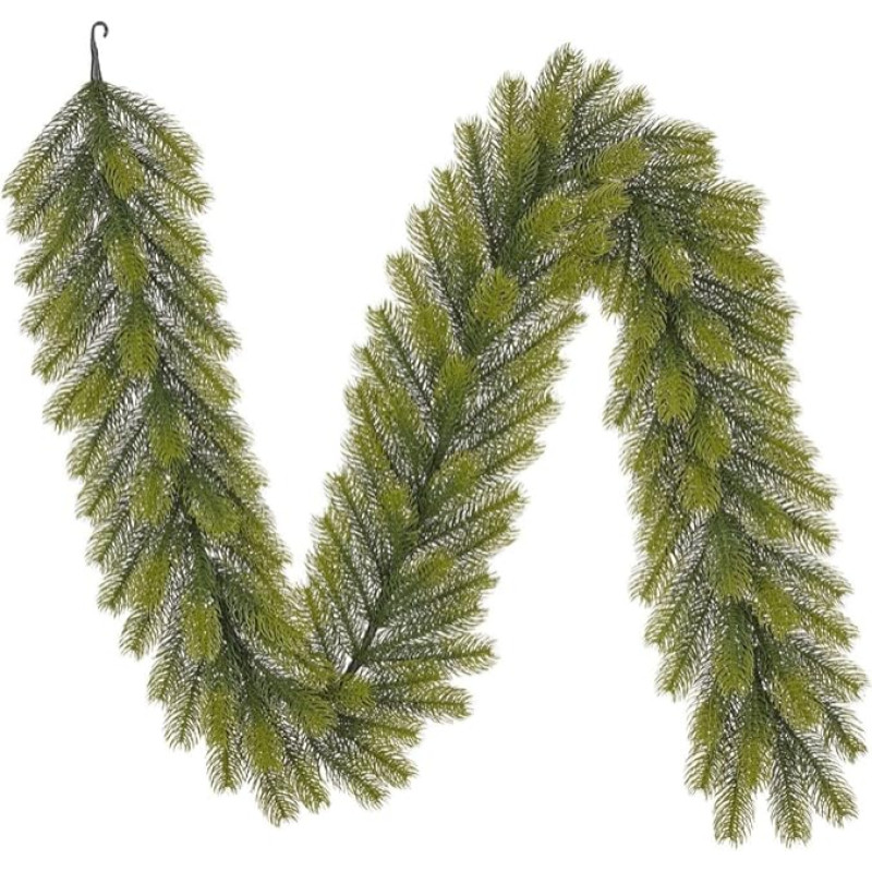 Black Box Trees Nagoya Garland with LED Lighting - L270 x Diameter 20 cm - Green