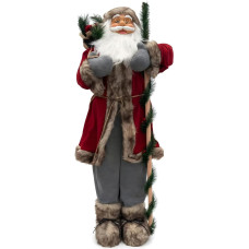 Wintem - Weihnachtsmann stehend cm mit traditionellem rotem Kleid und realistischen Details, gebrauchsfertig für Heimdekoration und Festliche Magie