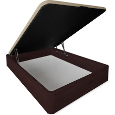 DUÉRMETE ONLINE Dreaming Online Didelės talpos sulankstomas medinis lovos rėmas, 30 mm storio, su sustiprintu ir orui pralaidžiu dangčiu, 90 x 190 cm