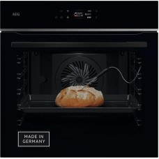 AEG Wifi Built-in Oven Series 7 TFT FullTouch Colour Display with Cooking Assistant, Made in Germany, Pyrolysis Self-Cleaning, Core Temperature Sensor: for Precise Cooking, 1 x Full Extension, TE7PB63ZAB