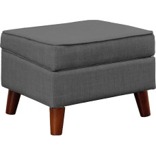 EOSVALO taburetė su laikymo vieta, kojų taburetė su laikymo vieta, modernus suoliukas su laikymo vieta, osmanas su reguliuojamu dangčiu ir tvirtomis medinėmis kojomis, skirtas svetainei, miegamajam, sofai