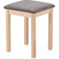 KHG Taburetė Medinė taburetė Lakuotas veliūras Paminkštinta prieškambario spintos taburetė Virtuvės taburetė 36 x 36 x 47 cm - Buko masyvo mediena Maksimali apkrova 110 kg - Tuštybės taburetė Kaimo namų stilius
