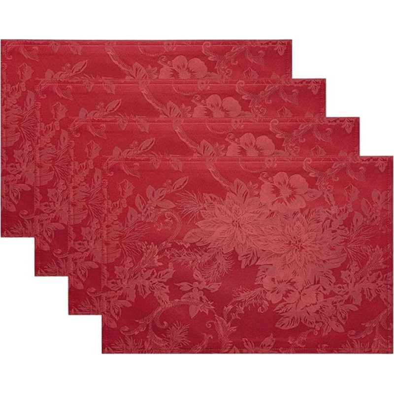 Bendras šviesių lovatiesių rinkinys, rutschfeste, waschbare lovatiesių rinkinys, skirtas Küche, Esszimmer, Party-Dekoration(C,6PC-32X42cm)