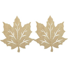 Amosfun Pack of 2 Thanksgiving Place Mats Decorations for Table Cups Braided Placemats Table Set for Weddings Pan Mat Decorations for Placemats Table Protection Pad Non-Woven Golden