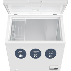 SCHOEPF GT200S šaldiklis / 199 litrų talpa / 39 dB / dvigubas režimas: Tinkamas ir šaldymui, ir užšaldymui / Vielinis krepšelis / 4 žvaigždučių šaldiklis / Laisvai pastatomas / Greitas užšaldymas