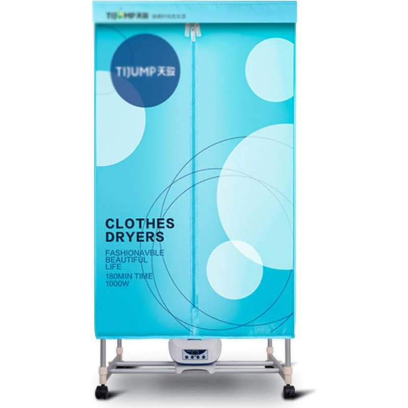LRP Buitinė maža dviguba nerūdijančio plieno džiovyklė 1200 W mėlyna 70,5 × 47 × 152 cm