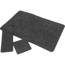 Toyvian Schwarze Filzmatte als Hitzebeständige Tischschutzmatte aus Strapazierfähigem Filz für Buffets und Restaurants im Klassischen Einfachen Stil