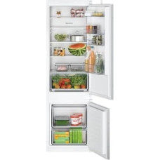 Bosch KIV87NSE0 Series 2 Built-In Fridge-Freezer, 177.5 x 56 cm Recess 200 L Cooling & 70 L Freezer, Environmentally Friendly Air Circulation, Even Illumination