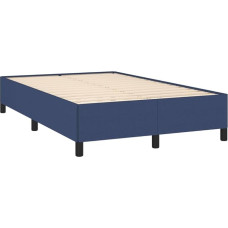 vidaXL Minkšta lova, lovos rėmas su grotelėmis, miegamojo lova, dvigulė lova su atraminėmis kojelėmis, lovos rėmas, miegamojo baldai, mėlyna, 120 x 200 cm audinys