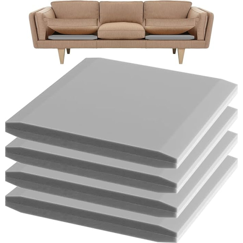 LIROPAU Sofos apsauga ir kempininė sofos atraminė pagalvėlė, 50x50x5 cm sofos atraminės putos, sofos pagalvėlių atrama, didelio tankio 