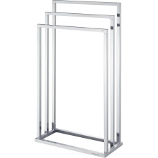Sealskin Tube Towel Rail Freestanding with 3 Towel Rails - Metal Chrome