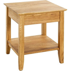 HAKU Side Table Solid Oak Coffee Table Sofa Table Dimensions W 45 x H 52 x D 45 cm Style: Traditional