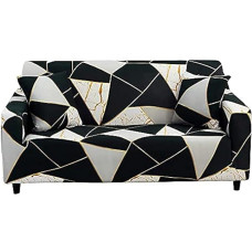 HOOBUY Spausdintas sofos dangtelis Stretch Couch Covers Patterned Two Seater Slipcovers for 2 Seater Cushion Couch Love Seat Set JO (2 Seater/Two Seater)