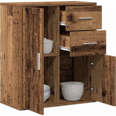 vidaXL Modern sideboard - stylish rectangular storage solution for your dining room. Ideal for indoors, this cabinet is a cool furniture solution for your home and helps with organisation.