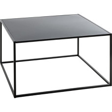 HAKU šoninis staliukas Juodos spalvos metalinis kavos staliukas Mažas Matmenys Š 70 x V 40 x G 70 cm Stilius: Modernus