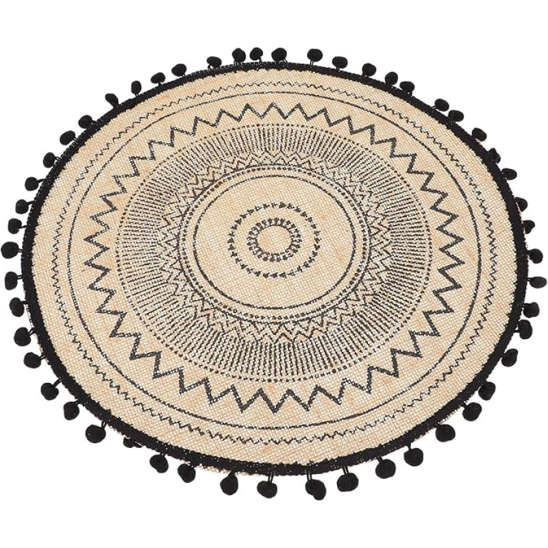 Wärmeisolierendes Tischset aus Stoff 40cm Schützende Unterlage gegen Hitze und Kratzer Natürliche Jute Optik Eleganter und Gesunder Stil für Zuhause