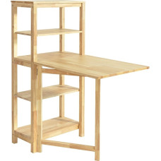 SoBuy FWT70-N Folding Dining Room Table with Shelf Rubber Wood Folding Table Kitchen Table Desk Wooden Table for Kitchen Dining Room W x H x D x H x D x H x D x H x D x H x H x D x H x H x H x D