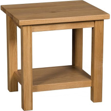 Hallowood Furniture Waverly Oak Small Table Light Oak Side Table Console Table Solid Wood Coffee Table for Living Room Bedside Table Lamp Table Telephone Table Side Table