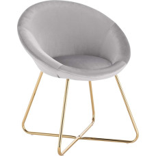 Woltu BH217-1 1 x virtuvės kėdė Minkšta kėdė Svetainės kėdė Sėdynė Velvetas Aukso metalo kojos