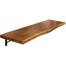 TELCIM Wandmontierter Klapptisch,Massivholzplatte,Schwebender Computertisch,Klappbarer Wandtisch,Wandmontierter Klapptisch,Schwebender Schreibtisch,Geeignet Für Küche,Bistro(80 * 45cm/31.4 * 17.7in)