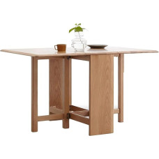 Klapptisch, platzsparender Klapptisch, Esstisch mit Klappblatt aus Eiche, rechteckiger Küchentisch aus Massivholz, DREI Arten von Klapptischen für die Küche zu Hause, 130 x 80 x 75