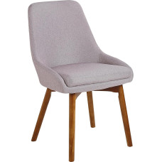 Melfort Dining Room Chair Set of 2 Chairs Upholstered Cover Wooden Legs Seat Cushion Taupe