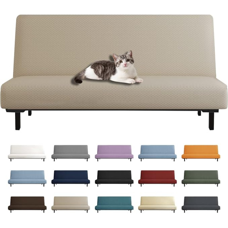 YEMYHOM Futon sofos užvalkalas chaki spalvos
