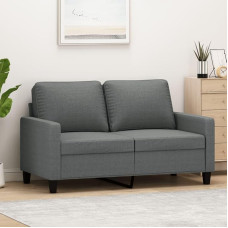 2-Sitzer-Sofa Couch 2 Sitzer Loveseat Sofos FüR Wohnzimmer Sofa Loveseats Dunkelgrau 120 cm Stoff - 359156