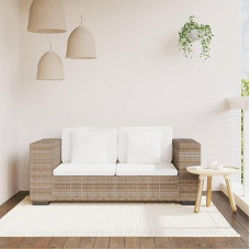 7 dalių 2 sėdimų vietų sofos komplektas, sofa svetainei, butams, poilsio sofa, sofos ir kušetės, relaksacinė sofa, tikra rotango sofa