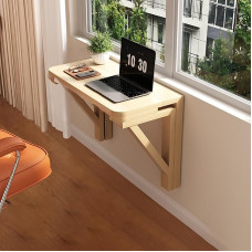 Klapptisch aus Holz, zur Wandmontage, klein, zusammenklappbar, zur Wandmontage, klappbar, für Küche, Esszimmer, Küche, Waschküche, Restaurant.