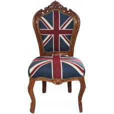 Casa Padrino Baroque Armchair Union Jack / Brown - antikvariniai baldai