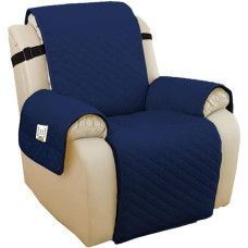 Sofa Armlehnenschoner Bezüge, 1 Set Sofabezug, abnehmbare Kindermatte, Sesselsitzer, Möbelschutz, Schonbezüge, waschbare Armlehnenbezüge(Blue,Large)