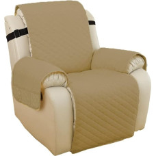 Sofa Armrest Protector Covers, 1 Set Sofa Cover, Removable Children's Mat, Armchair Seater, Furniture Protection, Protective Covers, Washable Armrest Covers (Light Brown, Large)