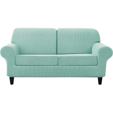 Sofabezüge, Stretch-Sofabezug-Set Ektorp, Couch-Schonbezug-Schutz mit separaten Sitz- und Rückenlehnenbezügen, Mintgrün, 2-Sitzer-Set