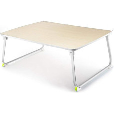 Klappbarer Betttisch mit Laptop-Schreibtisch, Stent, multifunkcionalus, tragbar, Holzfarbe, Rattan-Tisch
