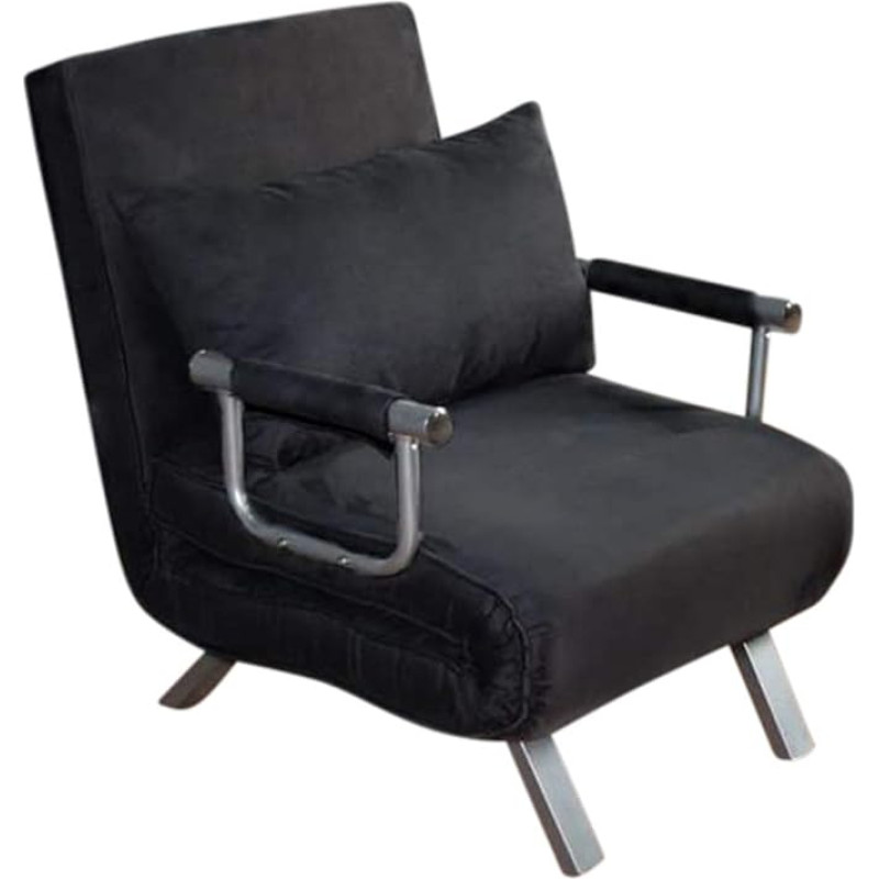 ITALFROM Sofa lova juoda 67 x 69 x 83 H Sofa lova metalinė 1 Piazza