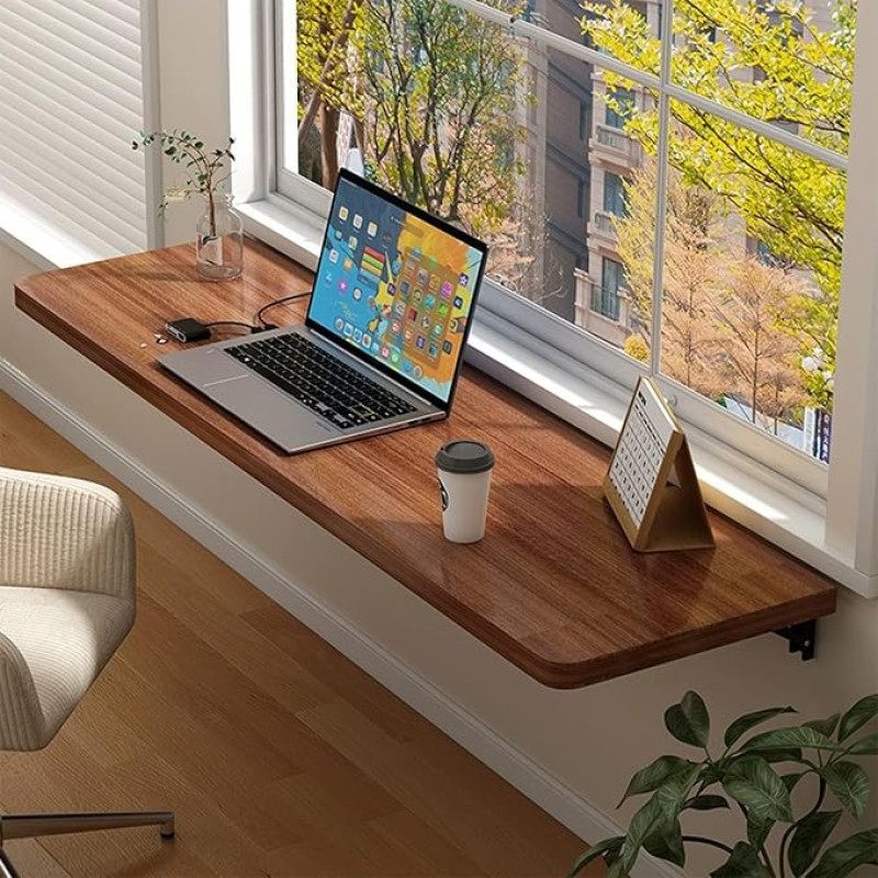 Mehrzweck-Laptoptisch zur Wandmontage, für Arbeitszimmer, Schlafzimmer und Wohnzimmer, platzsparender Klapptisch