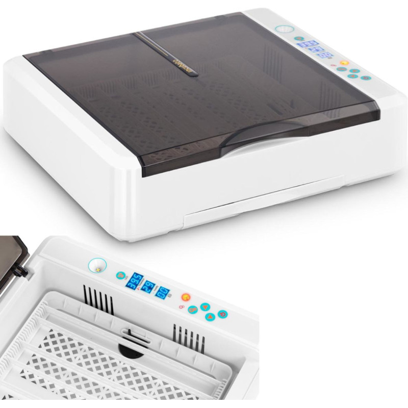 Incubato Inkubatorius inkubatorius 36 vištų kiaušiniams 60 W + ovoskopas