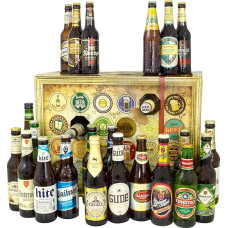 Alaus advento kalendorius pasaulyje ir Vokietijoje su San Miguel + Saigon + Rothaus + dar daugiau/Alaus rūšys iš viso pasaulio ir Vokietijos/Alaus advento kalendorius 2024 2025 - su 24 alaus rūšimis buteliuose