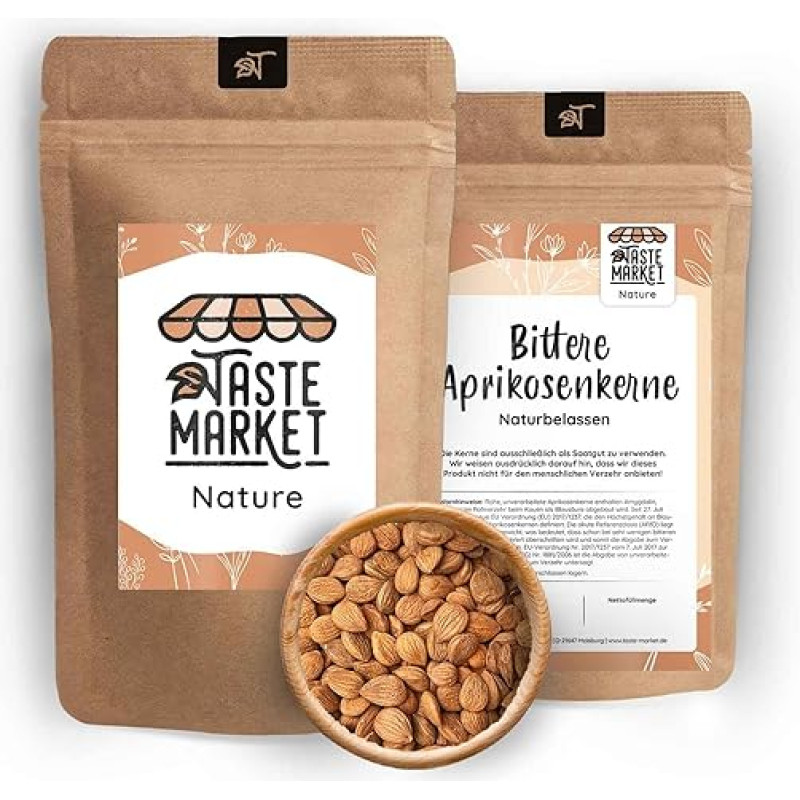 500 g karčiųjų abrikosų branduolių | Natūralu | B17 | Sėklos | Karčiosios | Sėklos